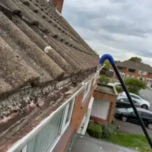 Gutter cleaning service at residential property in Gloucestershire